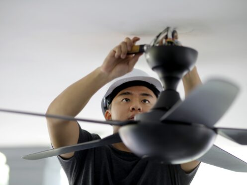 Read more about the article 5 REASONS TO LEAVE CEILING FAN INSTALLATION TO AN ELECTRICIAN